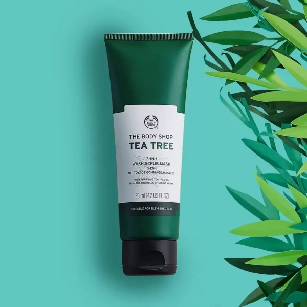 شوینده، اسکراب و ماسک صورت بادی شاپ، مدل درخت چای(Tea Tree)