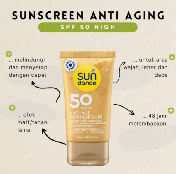 ضدآفتاب آنتی ایج سان دنس/sun dance anti-age sonnenfluid - Image 2