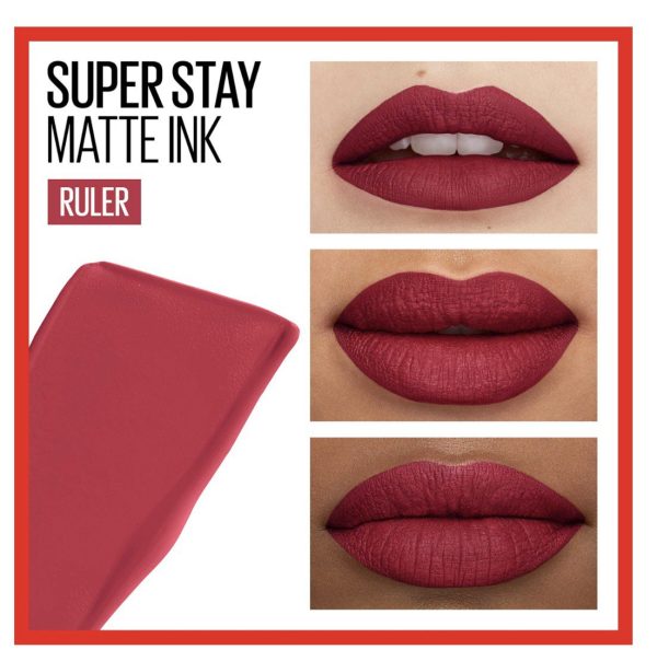 رژ لب مایع میبلین سری سوپر استی فرانسوی | Super Stay Matte Ink Liquid Lipstick - Image 5