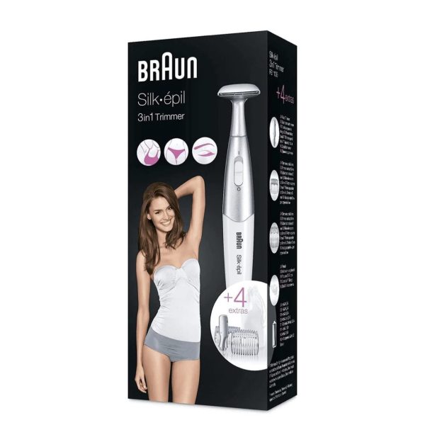 شیور بیکینی و صورت براون braun silk epil 3in 1 trimmer - Image 6