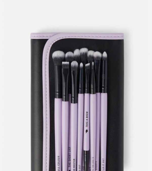 ست براش چشم بیوتی بای eye wonder 12 piece eye brush set with brush roll - Image 5