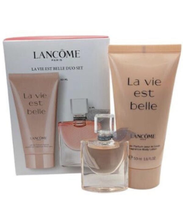 ست عطر و لوسیون بدن لانکوم Lancome La Vie Est Belle Duo Set Miniature EDP 4ml + Body Lotion 50ml - Image 4