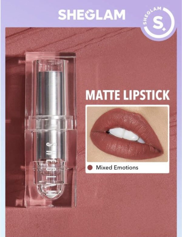 رژ لب مات شیگلم  COSMIC CRYSTAL MATTE LIPSTICK SHEGLAM - Image 4