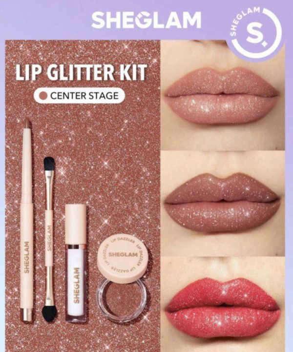 ست گلیتر آرایش لب شیگلم shiglam lip dazzler glitter set - Image 6