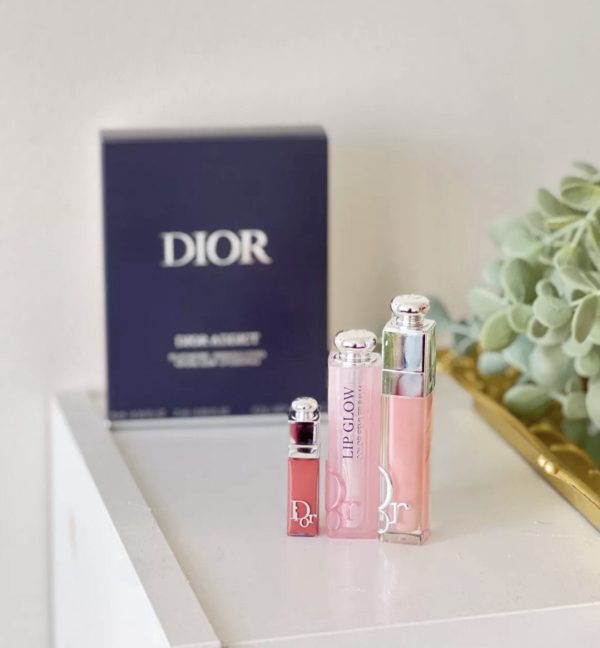 پک لیپ گلاس و بالم لب ادیکت دیورdior addict makeup set - Image 8