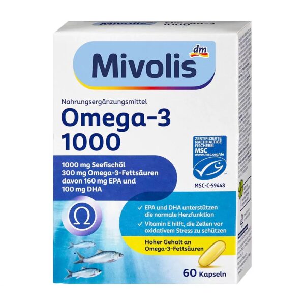 کپسول امگا 3 میولیس 1000 میلی گرم