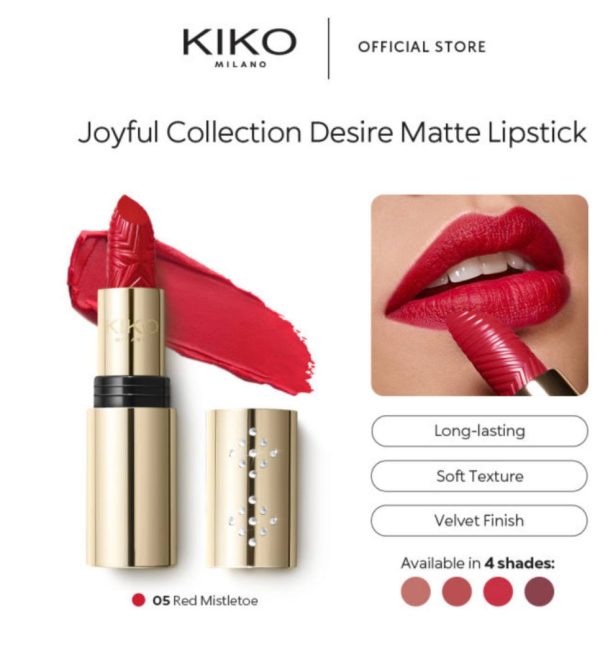 رژلب مات کیکو JOYFUL HOLIDAY MATTE DESIRE LIPSTICK - Image 3