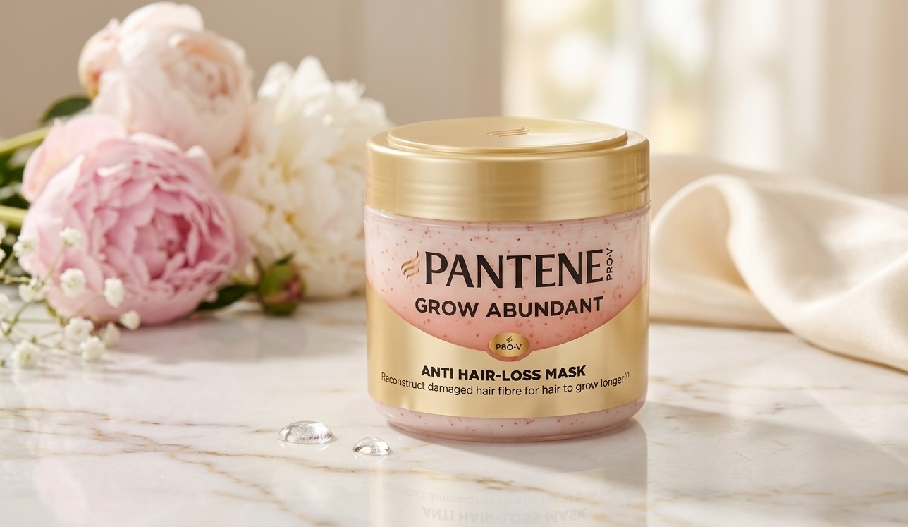 ماسک موی ضد ریزش پنتن مدل Grow Abundant 4 ماسک مو ترمیم کننده و ضد ریزش پنتن
